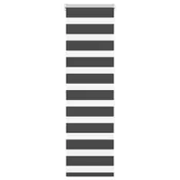 vidaXL Jaluzea tip zebra neagră lățime țesătură 35,9 cm poliester