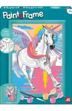 Picteaza si inrameaza. Unicornul magic