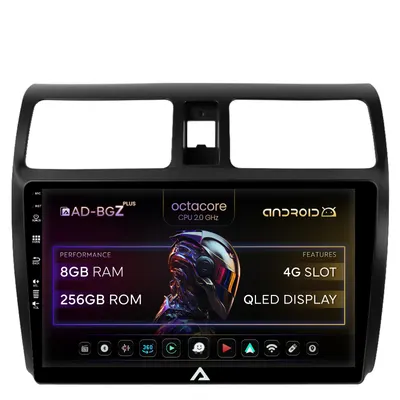 Navigatie Suzuki Swift (2003-2010), Android, Z-Octacore 8GB RAM + 256GB ROM, 9 Inch - AD-BGZ9008+AD-BGRKIT301