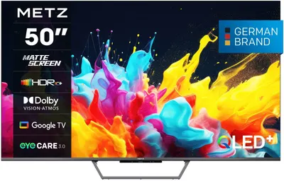 Smart TV METZ - 50MQE7600Z, 50'', QLED, 4K, negru