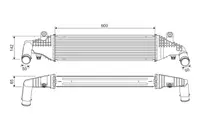 Compresor intercooler potrivit FORD FOCUS C-MAX; MAZDA 3 1.6D 2.0D 10.03-12.09