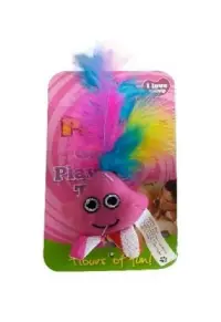 Jucarie pentru pisici Paiatze Roz 13 cm