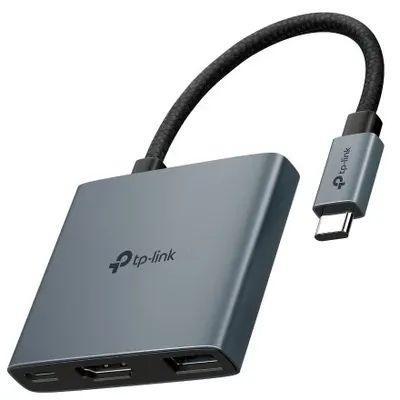 Hub USB-C TP-Link, UH3020,C 3-in-1 cu Power Delivery 100W si HDMI 4K