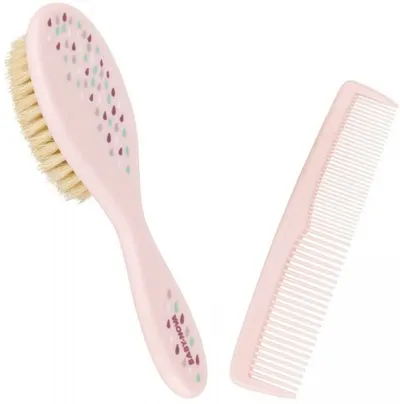 Set perie și pieptene de păr Baby Nova, pentru o fată