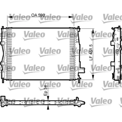 Radiator, racire motor VALEO 735380