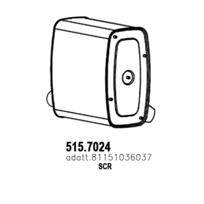 Filtru funingine/particule, sist.de esapament ASSO 515.7024