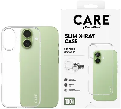 Husă CARE - Fashionable X-Ray Soft, iPhone 17, transparent
