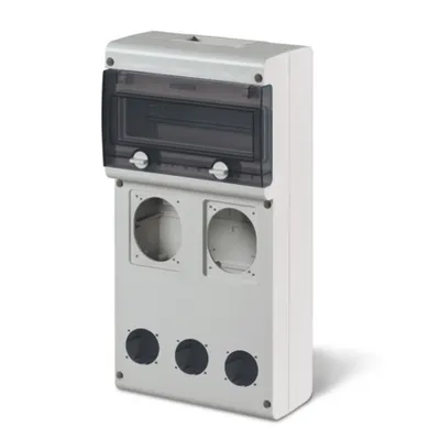 Cutie modulara IP66 montaj aparent BLOCK4 11 MOD. 212x415x105mm