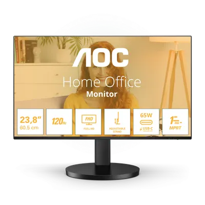 Monitor Consumer AOC 24B3CF2, 23.8", 1920 x 1080 pixeli, Black, 3 ani Garantie