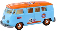 Jucărie pentru copii Lean Toys – Dubă retro, cu lumini și sunete, 1:14