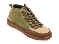Ghete GRYXX verzi, M99898, din material textil si piele naturala
