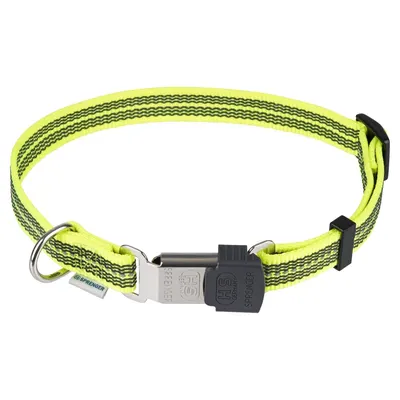 Zgarda nailon Sprenger neon reflectorizanta - 40 - 55 cm - Galben neon