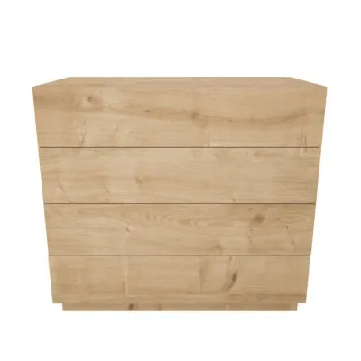 Comoda LINES, stejar, 90x45x81,6 cm