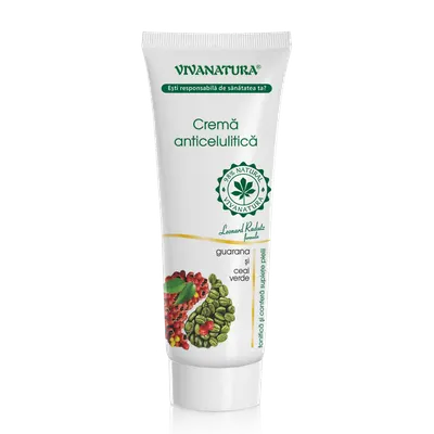 Crema anticelulitica cu gurana si ceai verde, 250ml, VivaNatura