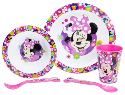 Set pentru masă Stor - Micro, Minnie Bold Florals, 5 piese