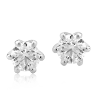 Cercei din platina cu diamante de 0.8ct