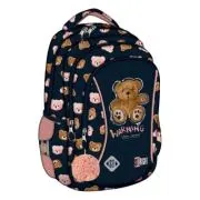 Ghiozdan St. Majewski St. Right Teddy Bear, 39x27x17 cm, negru