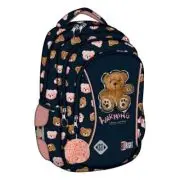 Ghiozdan St. Majewski St. Right Teddy Bear, 39x27x17 cm, negru
