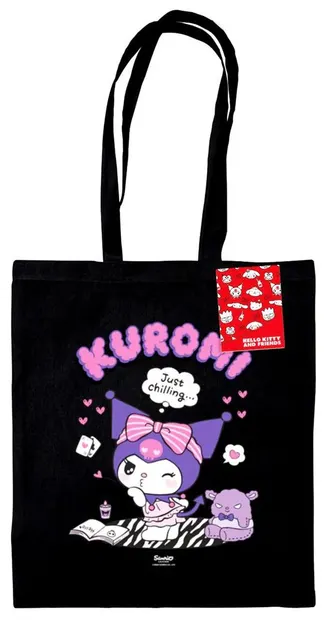 Geantă de cumpărături Pyramid Animation: Sanrio - Kuromi Just Chilling