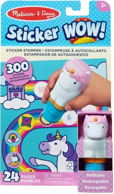 Carte de autocolante Melissa & Doug - Unicorni, cu imprimeu