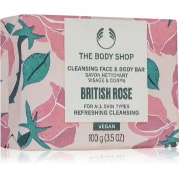 The Body Shop British Rose Cleansing Bar săpun solid corp si fata