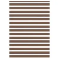 vidaXL Jaluzea tip zebra maro lățime țesătură 155,9 cm poliester