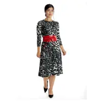 Rochie dama CI23078 negru animal print, Cesy | marimea S