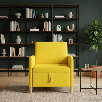 vidaXL Sofa cu Spațiu de Depozitare Galben Deschis 72 x 78 x 87 cm