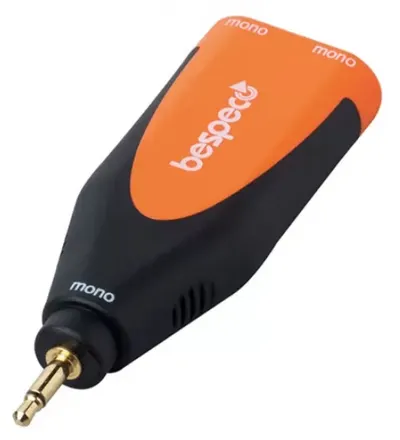 Adaptor Bespeco - SLAD165, 3,5 mm - 6,3 mm, negru/portocaliu