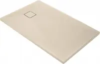 Cadita de dus dreptunghiulara, din granit, slim, bej, 120x80x3.6 cm, Deante Correo