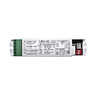 Processor controlled emerg. light unit ptr.LED C.il.