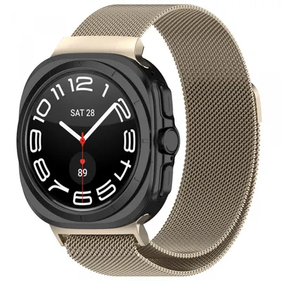 Curea Techsuit W009 pentru Samsung Galaxy Watch Ultra Series, Bej