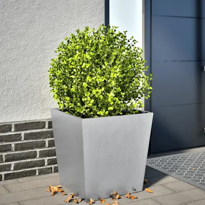 Gossi jardiniera de gradina, 50x50x50 cm, otel galvanizat