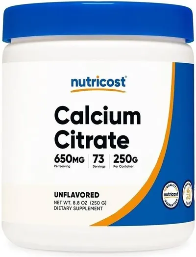 Calcium Citrate, 250 g, Nutricost