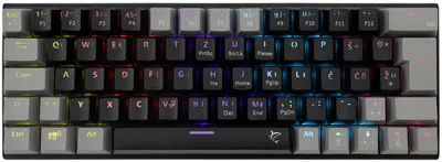 Tastatură mecanică White Shark - Wakizashi 2, Blue Switch, RGB, negru /gri