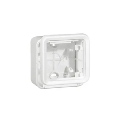 Box cu glands Plexo IP55 antibacterial-1 module-modular-Artic alb