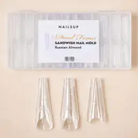Tipsuri Reutilizabile NAILSUP Sandwich Nail Mold Russian Almond