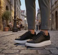 Adidasi barbati casual negri cu alb Diamond MQ 111d