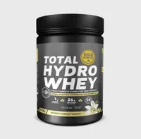 Pudra proteica din zer cu vanilie, Total Hydro Whey, GoldNutrition, 900 g