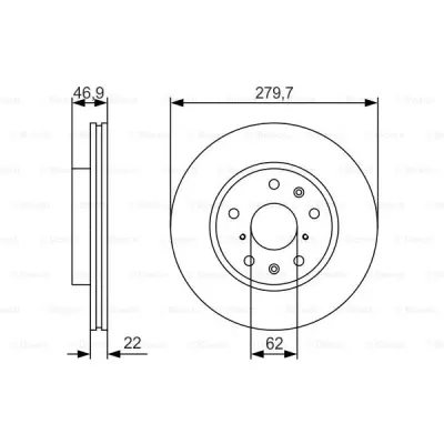Disc frana BOSCH 0 986 479 S58