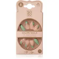 SOSU Cosmetics Salon Nails unghii artificiale culoare Soft Sage 30 buc