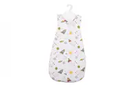Saculet de dormit gros din bumbac model rachete 12-24 luni