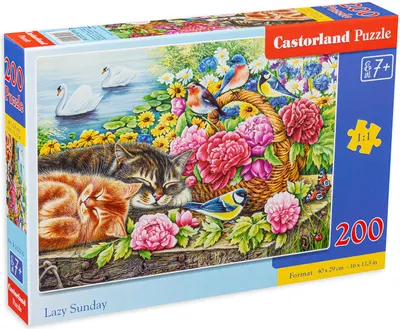 Puzzle Castorland din 200 de piese - Week-end leneș