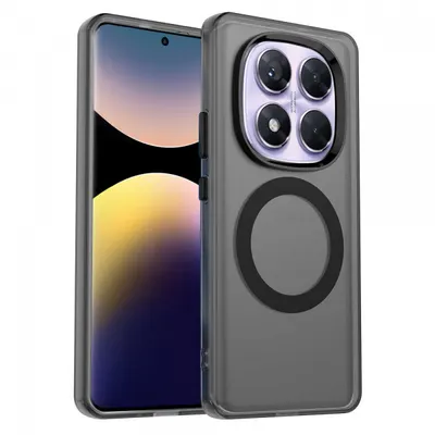 Husa MagSafe pentru Xiaomi Redmi Note 14 Pro 4G, Techsuit, CandyCase, Neagra