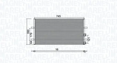 Radiator AC condensator potrivit FORD TRANSIT, TRANSIT TOURNEO 2.2D-2.4D 04.06-12.14