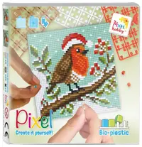 Mozaic cu ramă Pixelhobby - Pasăre, Kit clasic de pixeli