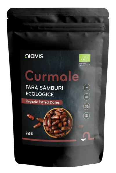 Curmale fara samburi ecologice, 250g, Niavis
