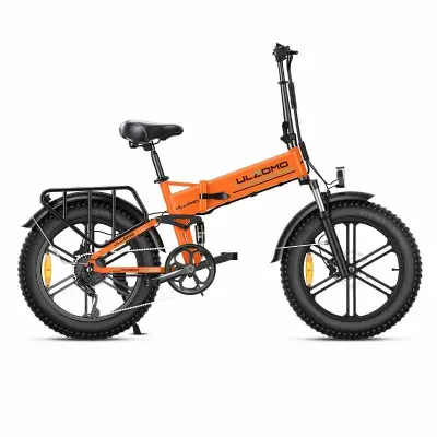 Bicicleta electrica pliabila Ulzomo Dunes 20 E-bike, 750W, 48V 16Ah, autonomie 120km, viteza maxima 40km/h**, Orange, 20'' - Default Title