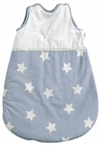 Sac de dormit matlasat Lorelli - Stars, 2.5 Tog, 0-6 m, albastru