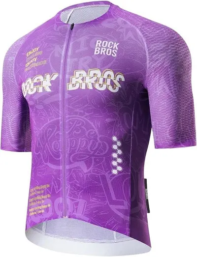 Tricou de ciclism pentru bărbați cu buzunare la spate ROCKBROS